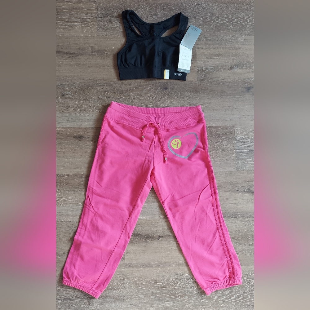 Workout Set with Zumba Love Sweatpants and Champion Sports Top